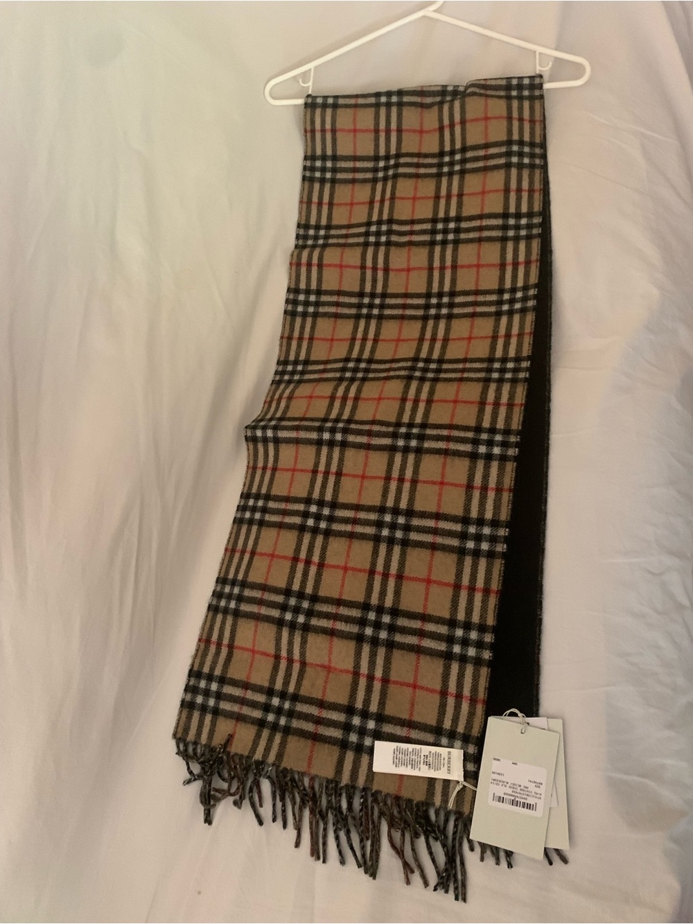 Authentic New with Tags Burberry Cashmere Scarf 168x30cm
